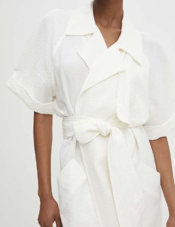 Rochie medie Answear LAB, alb