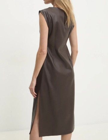 Rochie medie Answear LAB, maro