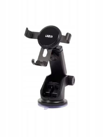 Suport auto cu ventuza pentru telefon LAB 31, negru