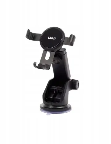 Suport auto cu ventuza pentru telefon LAB 31, negru