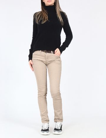 Pantaloni Zara, crem