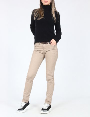 Pantaloni Zara, crem