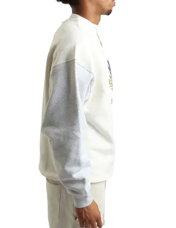 Bluza Oversize Adidas, ecru/gri