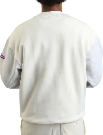 Bluza Oversize Adidas, ecru/gri