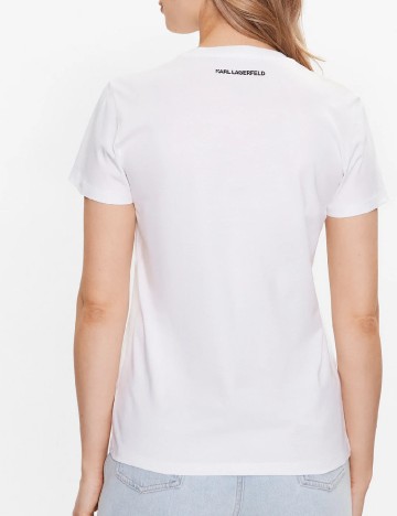 Tricou KARL LAGERFELD, alb
