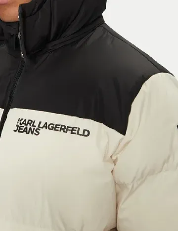 Geaca Karl Lagerfeld Jeans, ecru