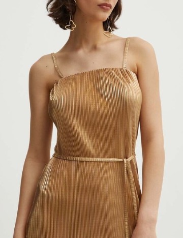 Rochie lunga Never Fully Dressed, auriu