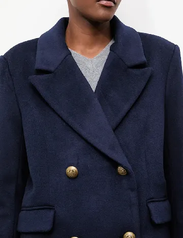 Palton oversize Answear LAB, bleumarin