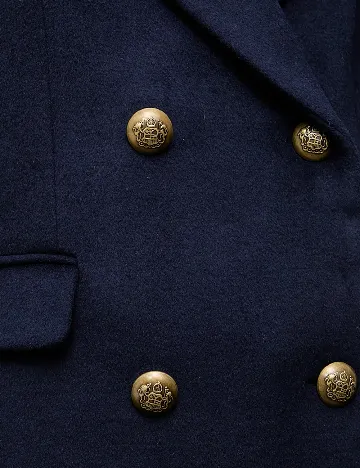 Palton oversize Answear LAB, bleumarin