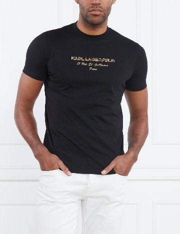 Tricou KARL LAGERFELD, negru