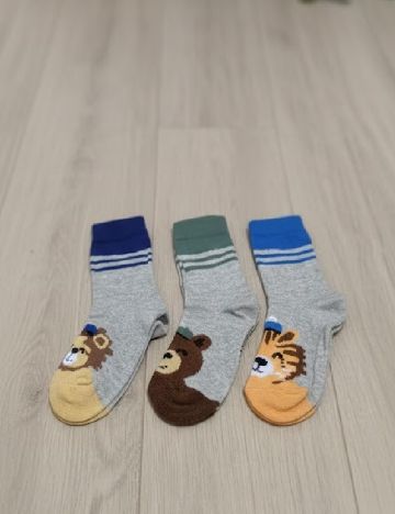 Set sosete 3 perechi Cozzi, gri