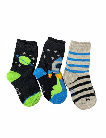Set sosete 3 perechi Cozzi, mix culori