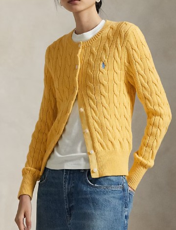 Cardigan Polo Ralph Lauren, galben
