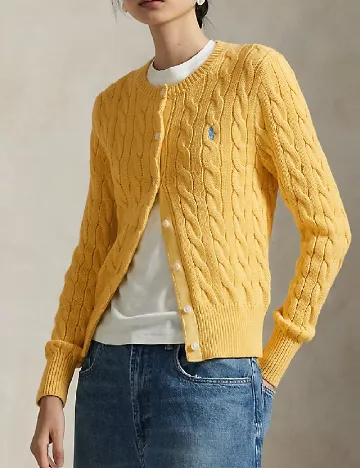 Cardigan Polo Ralph Lauren, galben