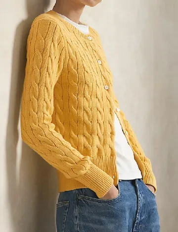 Cardigan Polo Ralph Lauren, galben