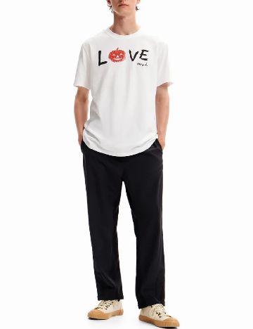 Tricou Desigual, alb