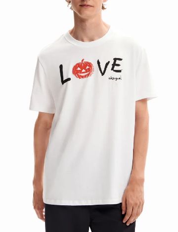 Tricou Desigual, alb