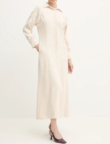 Rochie lunga Answear LAB, bej