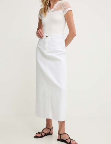 Fusta Answear LAB, alb