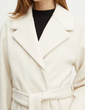Palton oversize Liu Jo, crem