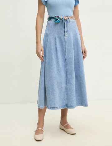 Fusta Answear LAB, albastru