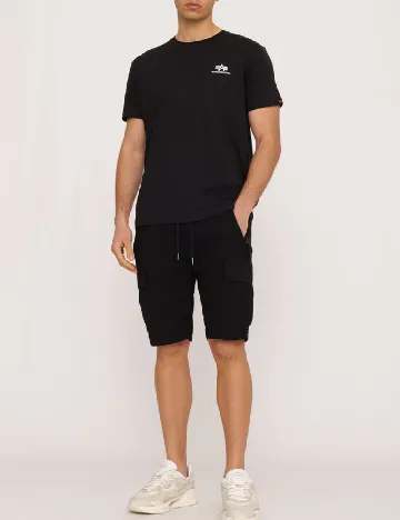 Pantaloni scurti ALPHA INDUSTRIES, negru