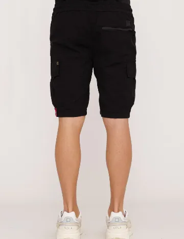 Pantaloni scurti ALPHA INDUSTRIES, negru