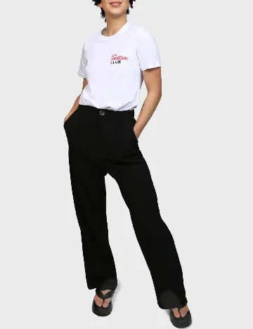 Tricou On Vacation, alb