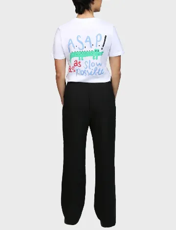 Tricou On Vacation, alb