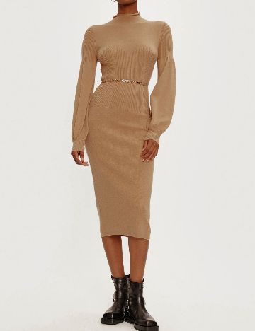 Rochie medie Twinset, maro