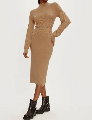 Rochie medie Twinset, maro