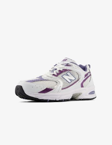 Adidasi New Balance, alb/mov