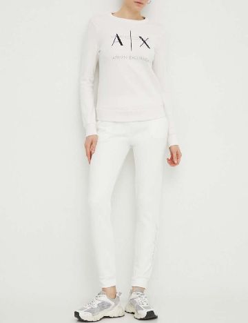 Pantaloni Armani Exchange, alb