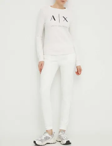 Pantaloni Armani Exchange, alb