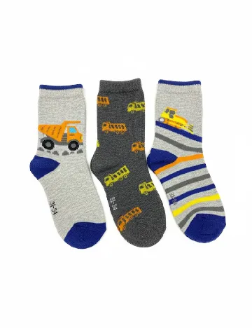 Set sosete 3 perechi Cozzi, mix culori