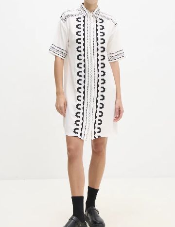 Rochie scurta Answear LAB, alb