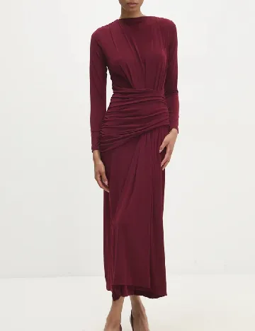 Rochie lunga Answear LAB, visiniu