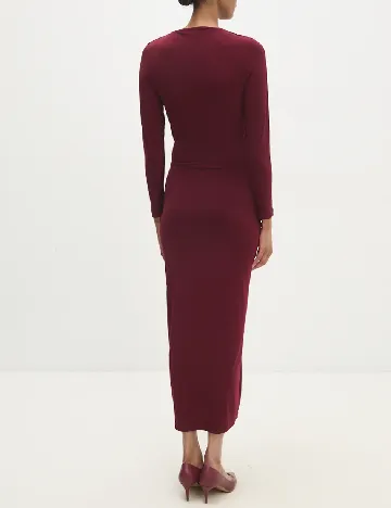 Rochie lunga Answear LAB, visiniu