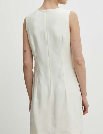 Rochie scurta Answear LAB, ecru