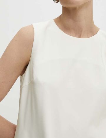 Rochie scurta Answear LAB, ecru