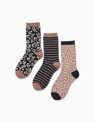 Set sosete 3 perechi Cozzi, mix culori