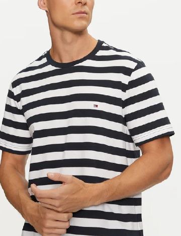 Tricou Tommy Hilfiger, alb/bleumarin