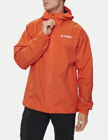 Geaca de ploaie Adidas, portocaliu