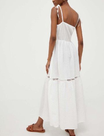 Rochie medie Answear LAB, alb