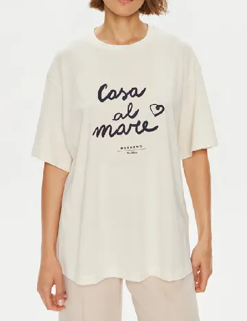 Tricou Weekend Max Mara, ecru