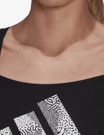 Costum de baie Adidas, negru