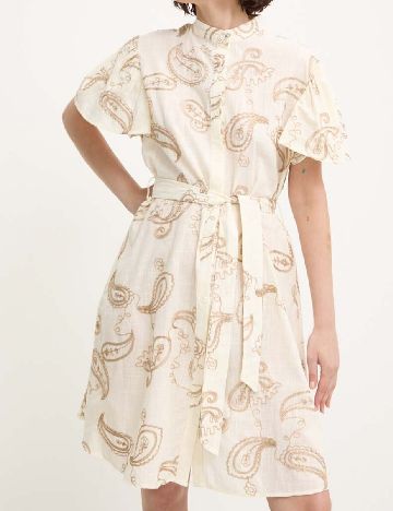 Rochie scurta Answear LAB, crem