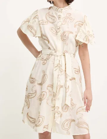 Rochie scurta Answear LAB, crem