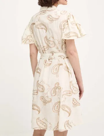 Rochie scurta Answear LAB, crem