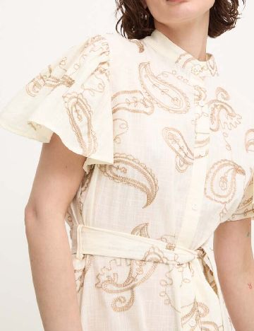 Rochie scurta Answear LAB, crem